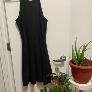 Target Brand Black Textured Mini Dress